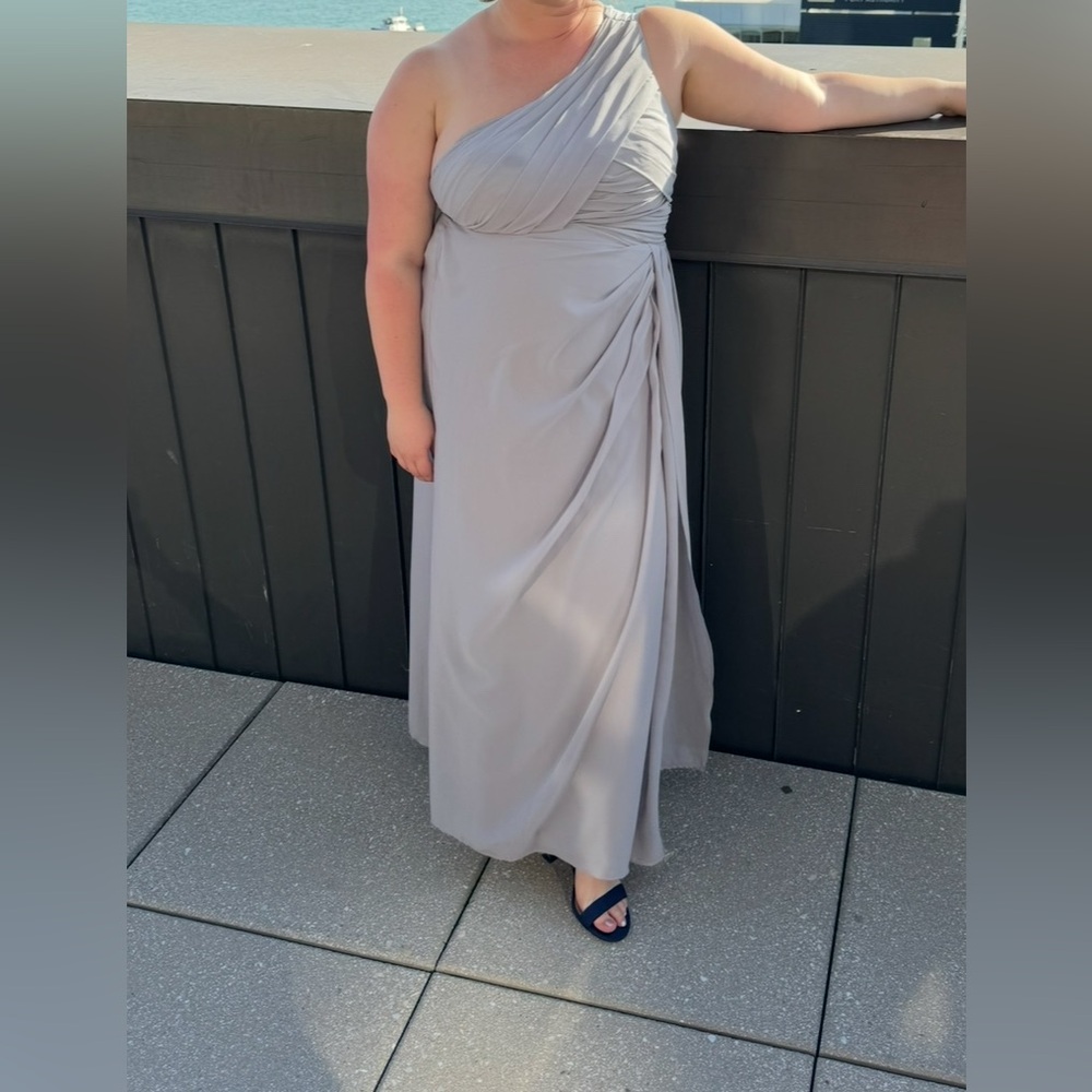 Elegant Gray Maxi Dress